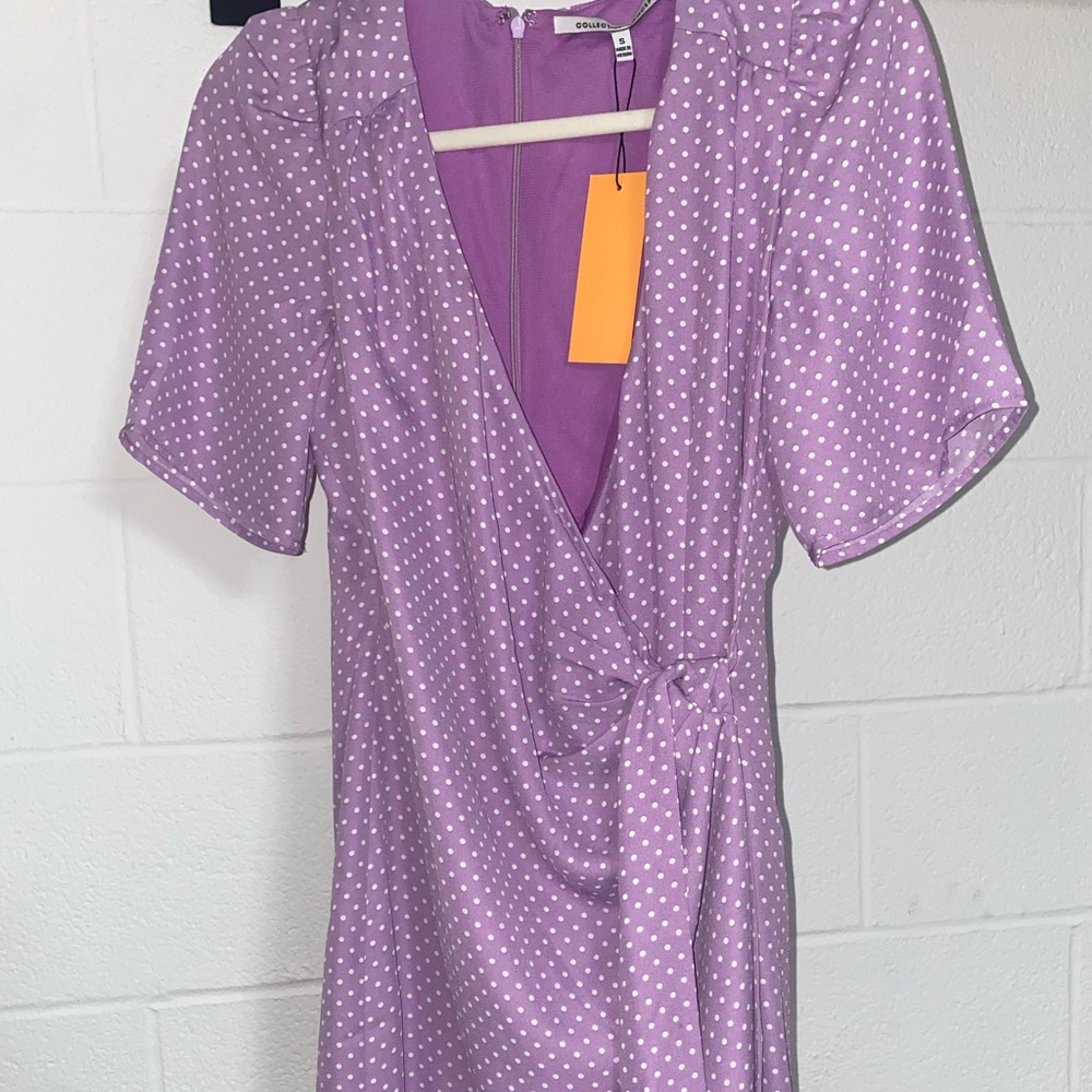 VICI NWT Purple Polka Dot Dress